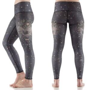 Teeki Run With Wolves Long Hot Pant Legging Sz. S
